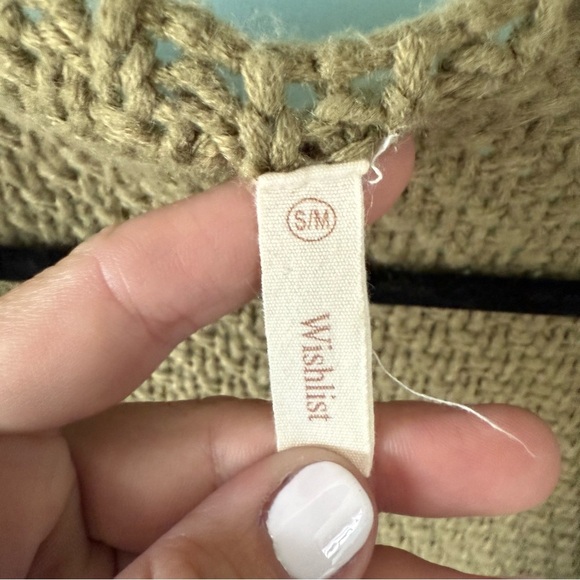 Wishlist Green Cable Knit Cardigan Sweater - Picture 2 of 6